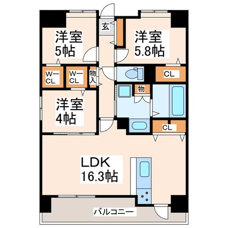 LIBTH菊陽の物件間取画像